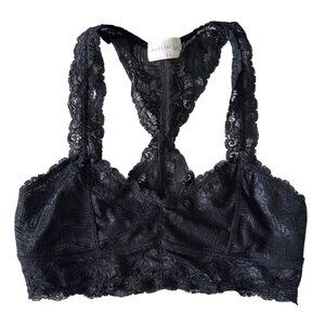 Lace Bralette Racerback In Gray By Flawless